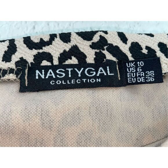 Nasty Gal Ruffle Hem Leopard Mini Skirt - Picture 9 of 15